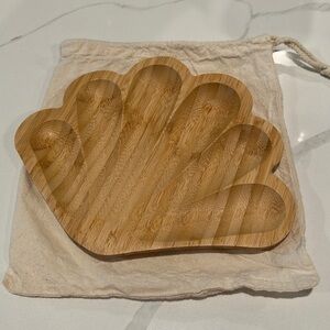 Beachly bamboo shell platter tray with bag